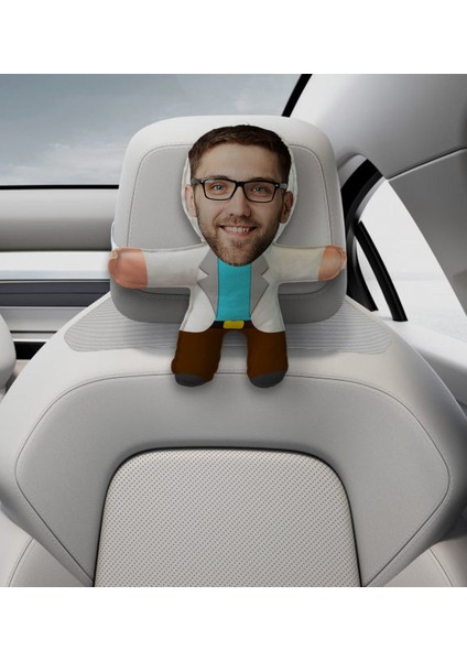 Gift Kişiye Özel Rick Tasarımlı Araç Koltuk Bebek Yastığı-1