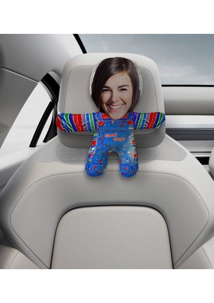 Gift Kişiye Özel Chucky Tasarımlı Araç Koltuk Bebek Yastığı-1 fiyatları