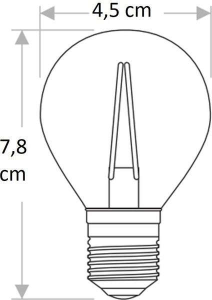 CT-4283 4W E27 Amber Rustik Led Ampul (12 Adet)
