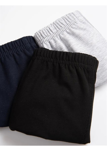 Erkek Çocuk/garson Baskılı Boxer 3'lü Paket 3917 Siyah modelleri