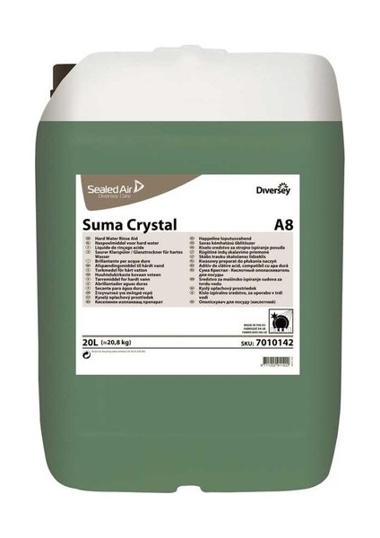 Suma Crystal A8 Sanayi Tipi Bulaşık Makina Parlatıcısı 20 lt