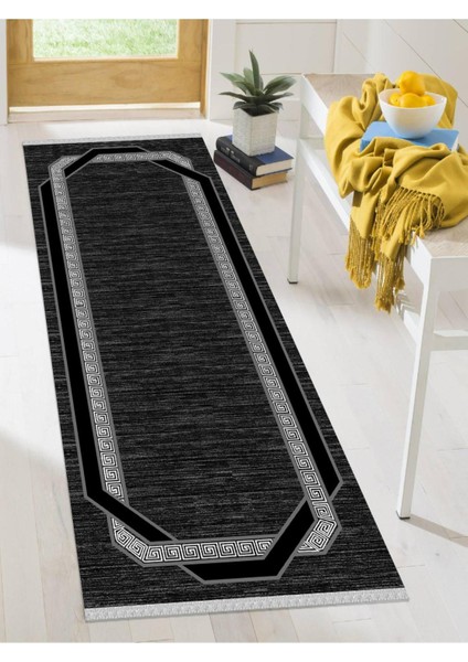 Dekoratif Kaymaz Taban Yıkanabilir Modern Halı Delü x -2013
