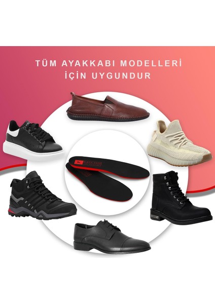 Hyper Boost Technology X45 Soft Comfort Siyah-Kırmızı Ortopedik Tabanlık indirimleri