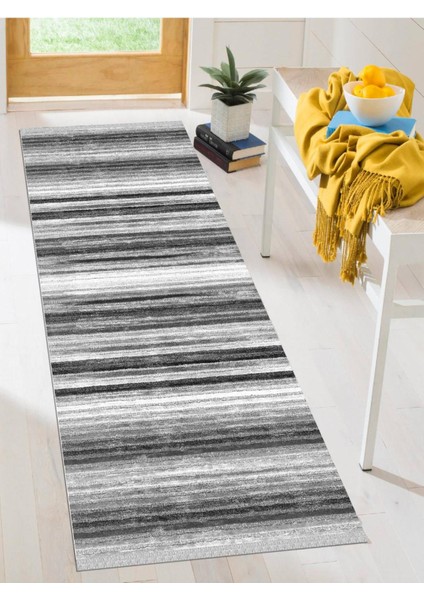 Dekoratif Kaymaz Taban Yıkanabilir Modern Halı Delü x -5057
