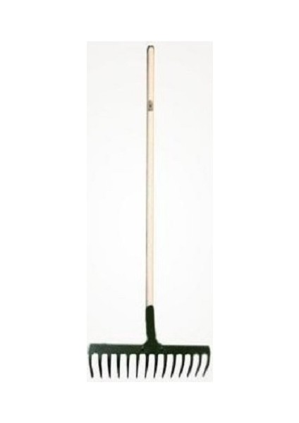 Takviyeli Tırmık 16 Dişli Bahçe Tırmıgı ve 140 cm Gürgen Sap