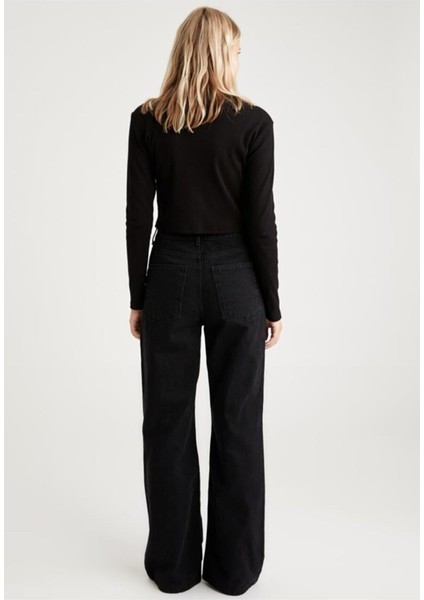 Salaş Süper Yüksek Bel Wide Leg Power Likralı Palazzo Jeans modelleri