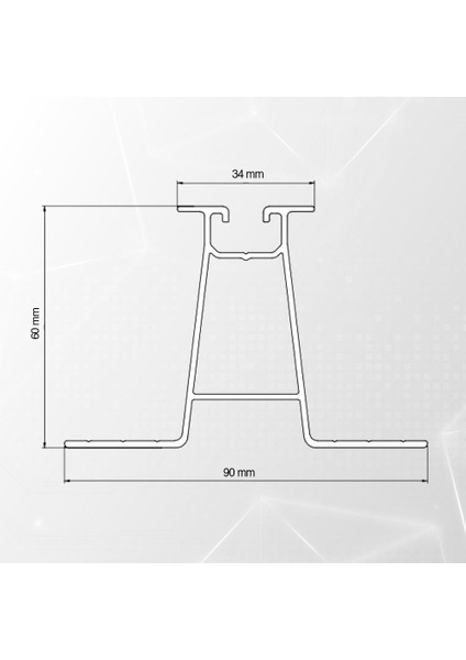 Solar Panel Montaj Profili - Alüminyum (60CM) indirimleri