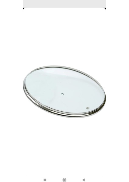 Cam Tencere Kapağı metal cerceveli 16 cm