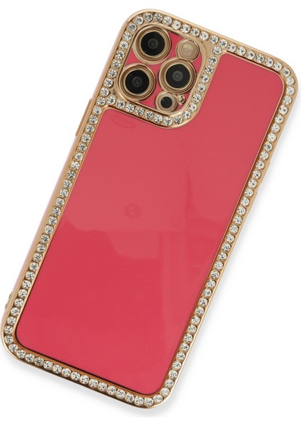 Iphone 12 Pro Kılıf Solo Taşlı Silikon - Pembe modelleri