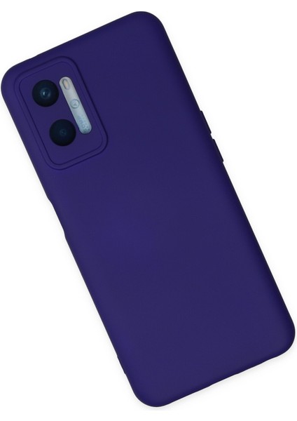 Oppo A96 Kılıf Nano Içi Kadife Silikon - Mor 300099 fiyatları