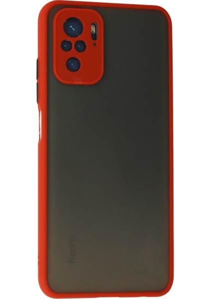 Xiaomi Redmi Note 10 Kılıf Montreal Silikon Kapak - Kırmızı 300099