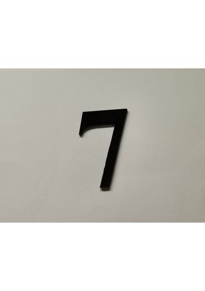 Kapı Numarası 15 cm Siyah Pleksi Kendinden Yapışkanlı Bina Daire Villa Kapı Numarası Roma Yazı Tipi