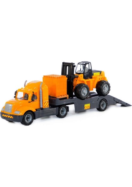 Mıke, Taşıyıcı Tır ve Forklift Yapı Seti "super Miks" - Palet Üzerinde 30 Parça