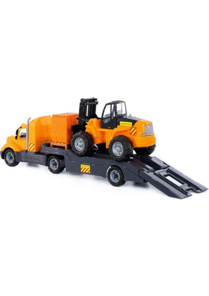 Mıke, Taşıyıcı Tır ve Forklift Yapı Seti "super Miks" - Palet Üzerinde 30 Parça modelleri
