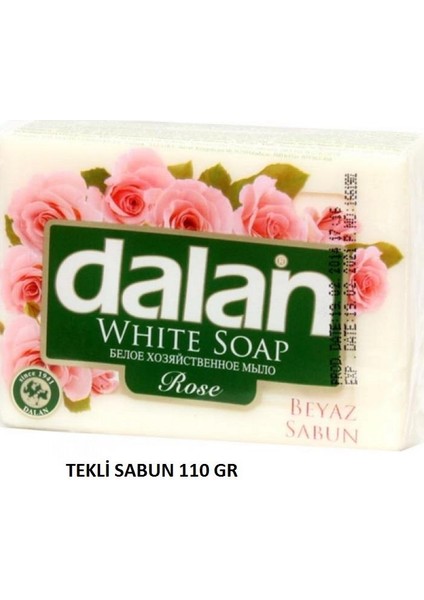 Beyaz Sabun Gül Tekli 110 gr