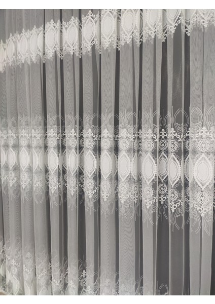 1/3 Sık Pile Yeni Lüks Salon Tül Perde