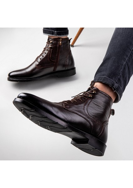 Rico Hakiki Deri Bağcıklı Kauçuk Taban Erkek Bot, Erkek Günlük Bot fırsatları