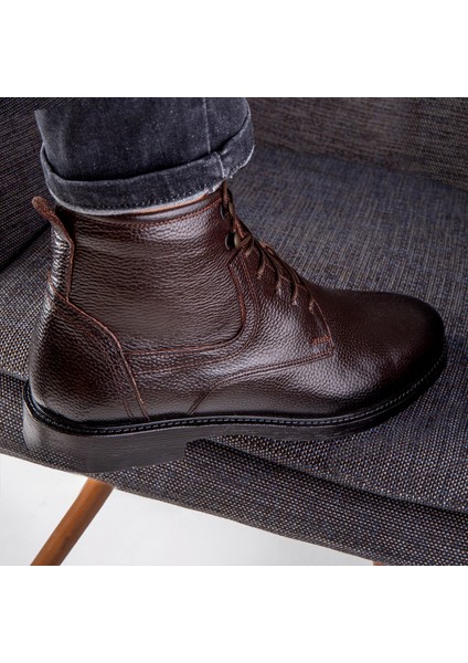 Rico Hakiki Deri Bağcıklı Kauçuk Taban Erkek Bot, Erkek Günlük Bot indirimleri
