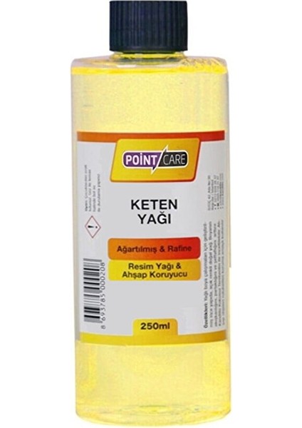 Ay Magnet Yağlı Boya Seti Yardımcı Malzemeler 3 x 250 ml Terebentin Resim Keten Yağı ve Fırça Temizleme Sıvısı