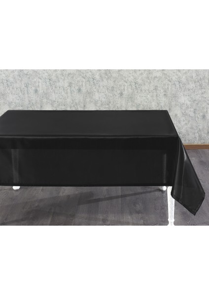 Kristal Monoray Kumaş Siyah Masa Örtüsü Dikdörtgen 140x200 cm - 771