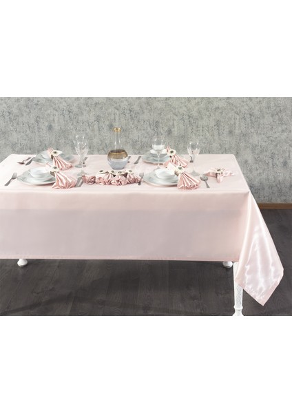 Kristal Monoray Kumaş Pudra Masa Örtüsü Ve Peçeteli Sofra Takımı 8 Kişilik Dikdörtgen 160x220 cm 17 Parça - 723 fiyatları