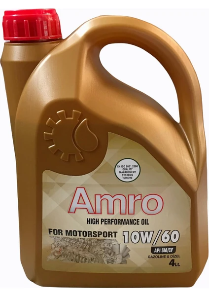 Amro Motosport 10W60 4 Litre Motor Yağı ( Üretim Yılı: 2023 )