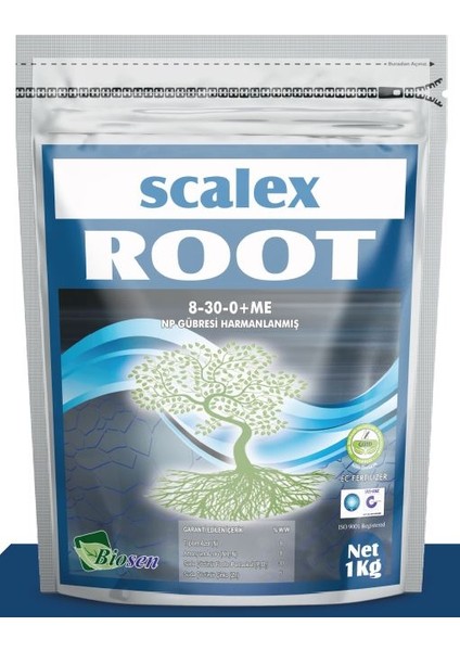 Scalex Root-(Harmanlanmış Azot ve Potasyum Içerikli Katı Gübre)