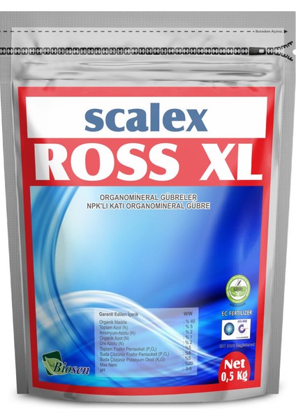 Scalex Ross-Xl (Organomineral Gübre)- 1kg