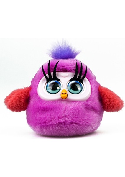 Tiny Furies Fluffy Birds - Koyu Pembe