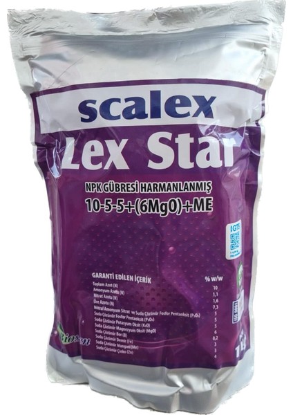 Scalex-Lex Star (Harmanlanmış Npk Gübresi)- 1kg