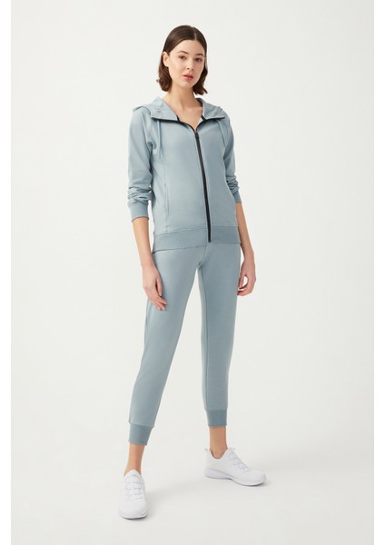 Kadın Mavi Gri Jogger Eşofman Altı Sweatpants fırsatları