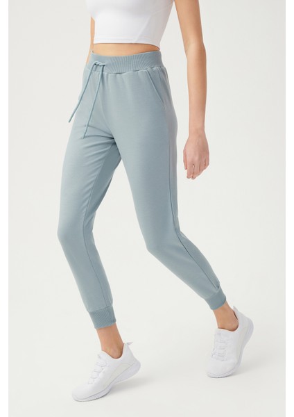 Kadın Mavi Gri Jogger Eşofman Altı Sweatpants indirimleri