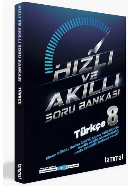 Tammat Yayınları 8. Sınıf Lgs Türkçe Hızlı ve Akıllı Soru Bankası