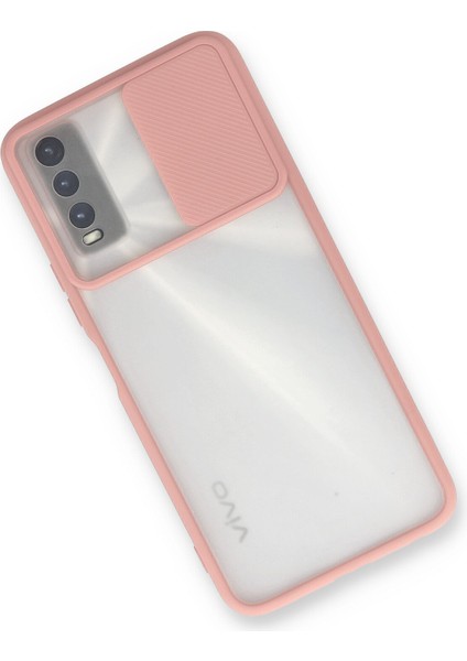 Vivo Y20 Kılıf Palm Buzlu Kamera Sürgülü Silikon - Pembe 300099 fiyatları