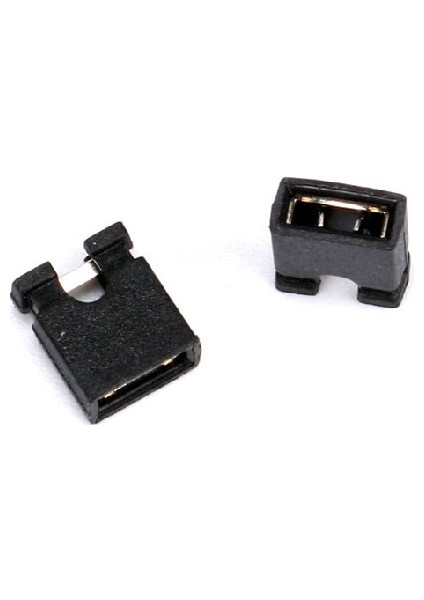 2 Pin 2.0mm Kısa Tip Dişi Jumper Siyah - 50 Adet