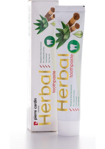 Aloe Vera & Misvak & Çay Ağacı Özlü Bitkisel Diş Macunu - 75 ml