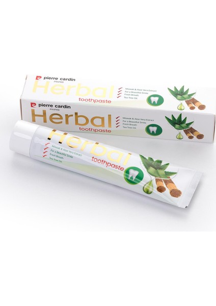Aloe Vera & Misvak & Çay Ağacı Özlü Bitkisel Diş Macunu - 75 ml