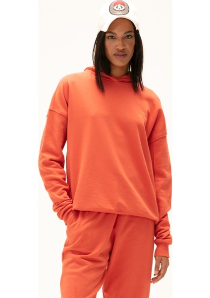Welcome Kapüşonlu Kadın Tarçın Sweatshirt