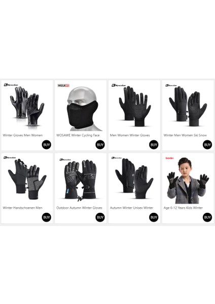 Kayak Eldivenleri (Yurt Dışından) fırsatları