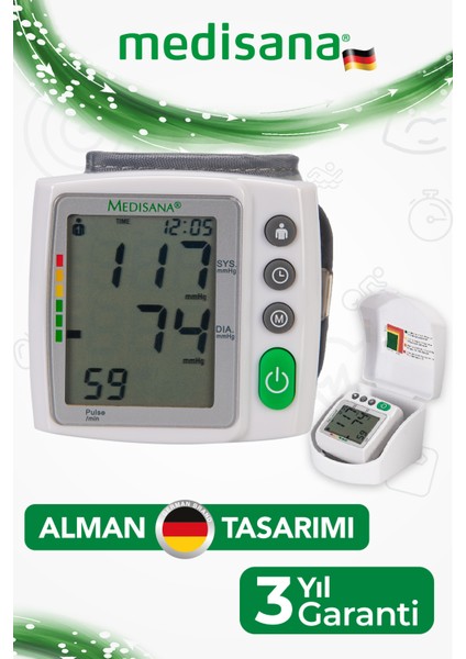 99535 Bilek Tipi Tansiyon Aleti - 2 Kişi İçin 120 Hafıza - Alman Tasarım