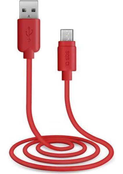 Data Kablosu Kırmızı Tecable Micror