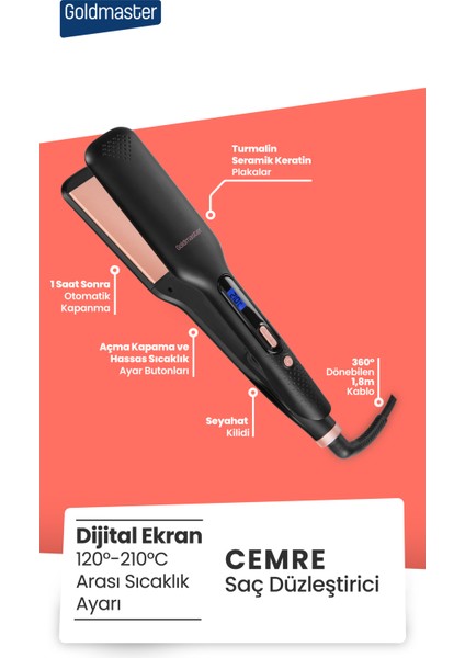 Cemre GM-7187 Saç Düzleştiricisi modelleri