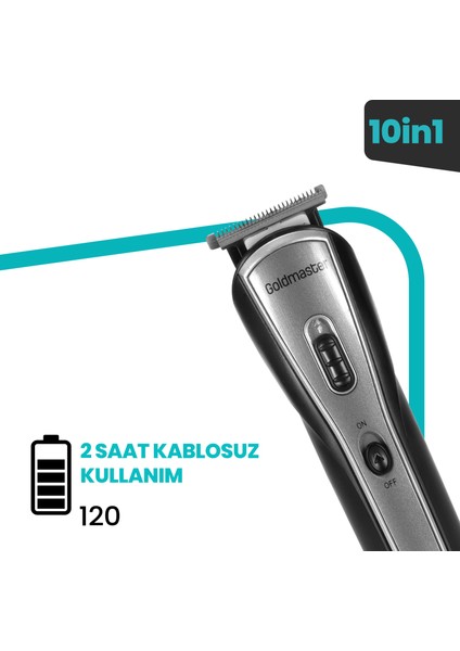 Zener (GM-9106) 10 In 1 Saç ve Sakal Kesme Makinesi