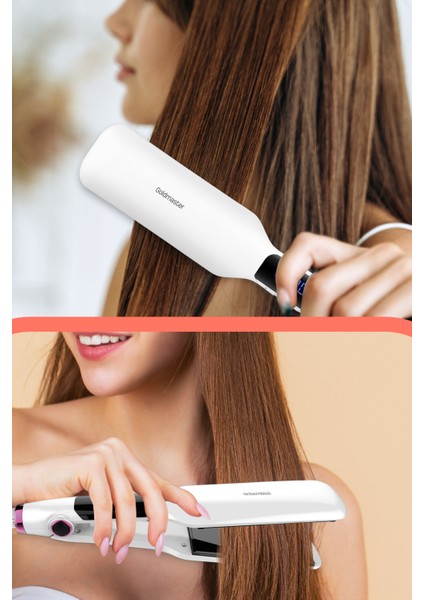 Dıamond Dijital Ekranlı Turmalin Seramik Keratin Geniş Plakalı Saç Düzleştirici BY-5107 fırsatları