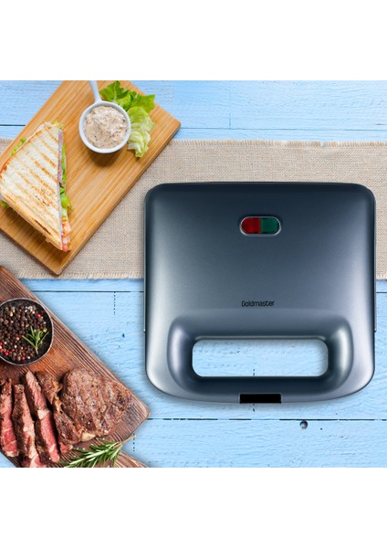 Miss 750W Isınmaya Dayanıklı Tost ve Izgara Makinesi Ege Mavisi In 6409