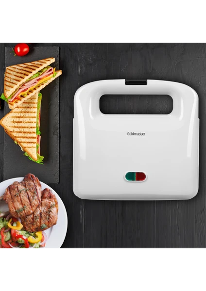 Milk 750W Isınmaya Dayanıklı Tost ve Izgara Makinesi Beyaz In 64078698758837720