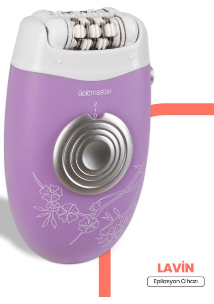 Lavin Epilatör Mor Renkli 30 Cımbızlı Kablosuz Kullanım 1.5 Saat Şarj Süresi fiyatları