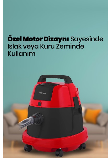 BY-4595 Tozkoparan 2200W Islak/kuru Toz Torbalı Süpürge modelleri