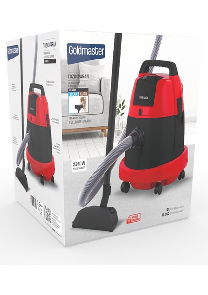 BY-4595 Tozkoparan 2200W Islak/kuru Toz Torbalı Süpürge indirimleri