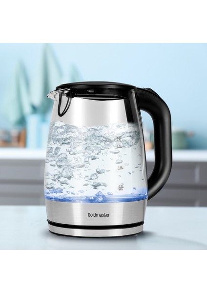 Aquarıne 1.7 Lt Işıklı Cam Kettle Su Isıtıcı IN-6342 indirimleri